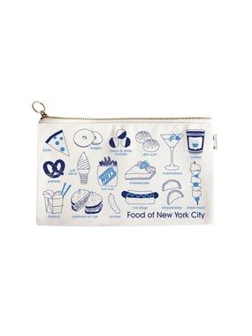 MAPTOTE Natural New York City Foodie Silm Pouch - EUC